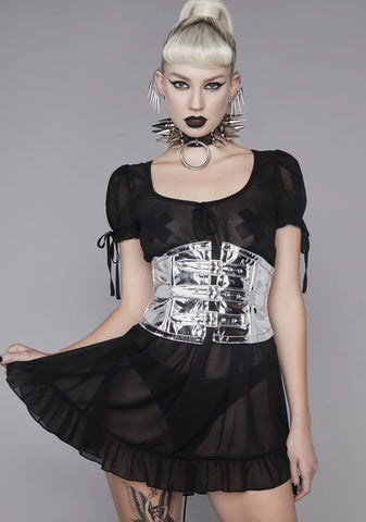 Burn It Down Metallic Waist Cincher