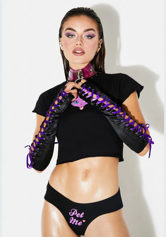 Mega Babe Lace-Up Gloves