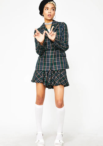 Designer Dollz Plaid Blazer