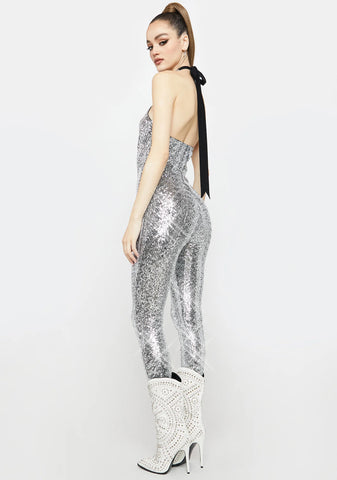 All Night Long Sequin Jumpsuit