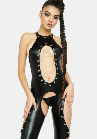 Chain Cutout Jumpsuit