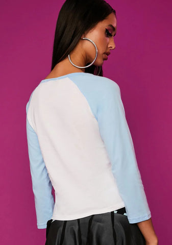 Nobody's Angel Raglan Tee