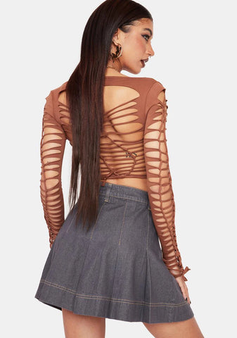 Smokin' Goal Seeker Denim Skirt