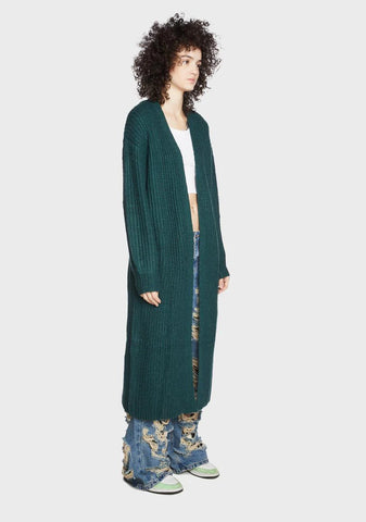 Mint What's The Use Knit Cardigan