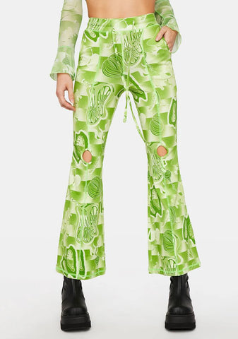 The Garden Print Cut Out Lounge Pants