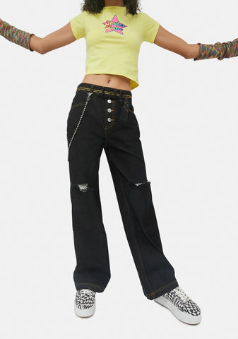 Paint The Town Distressed Jeans