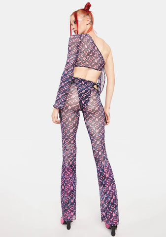 Cum & Play Flare Thong Pants