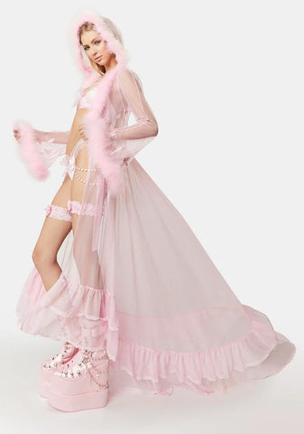 Holy Revelation Marabou Robe