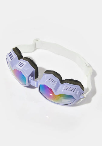 Lilac Heart Goggles