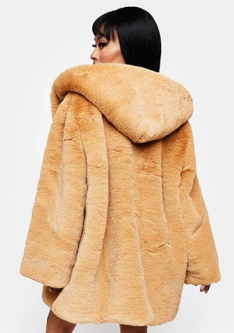 Lil Kim Luxury Super Faux Fur Coat