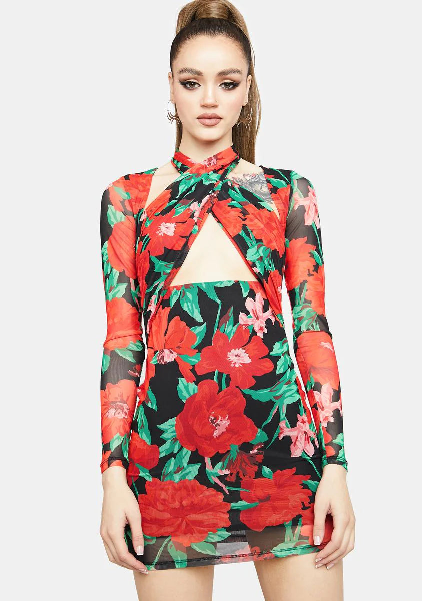 Lissa Mesh Mini Dress