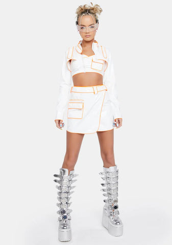 Space Babe Vinyl Shrug Jacket