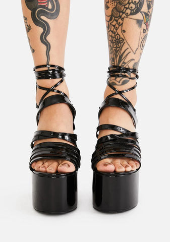 Caught Up Platform Heels