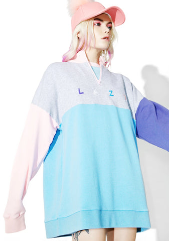 Panel Zip Sweatshirt