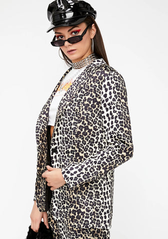 Killing 'Em Leopard Blazer