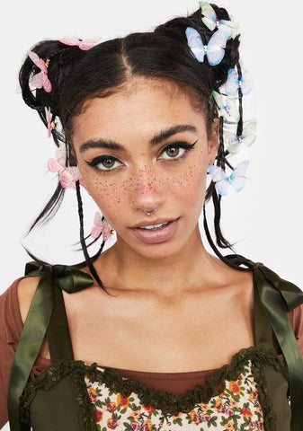 Azure Nature's Glow Hair Clip Set