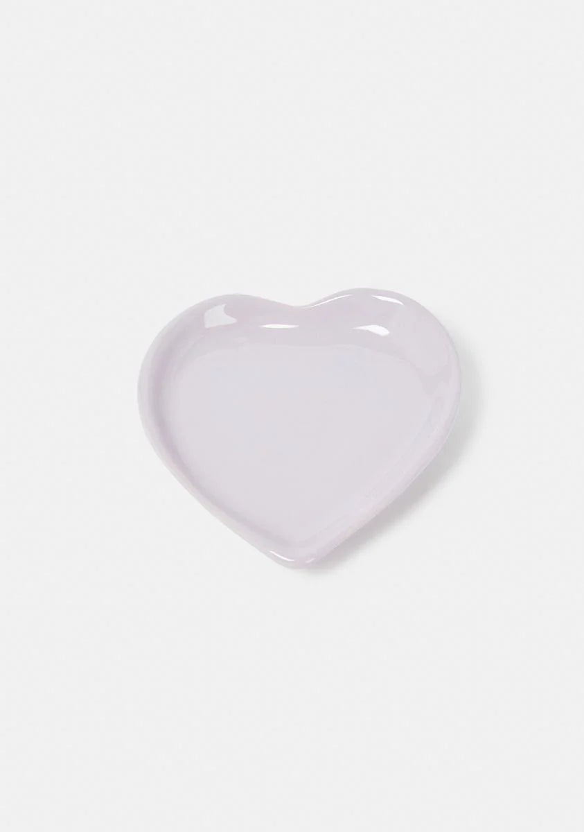 Lavender Heart Trinket Dish