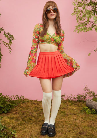 Romanticize Ur Life Pleated Skirt