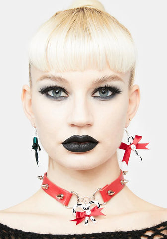 Unjolly Candy Cane Earrings