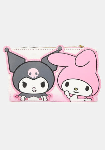 Sanrio My Melody & Kuromi Flap Wallet