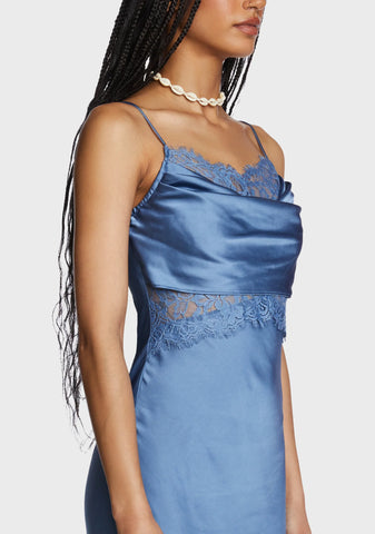 Special Place Midi Dress - Blue