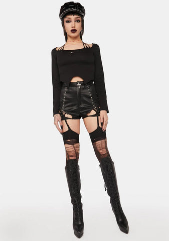 Rock Girl Around Neck Top