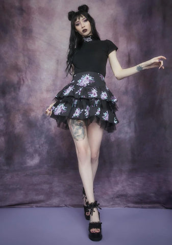 Dark Universe Embroidered Fairy Mock Neck