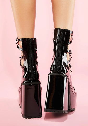 Dark Love Hangover Platform Mary Janes