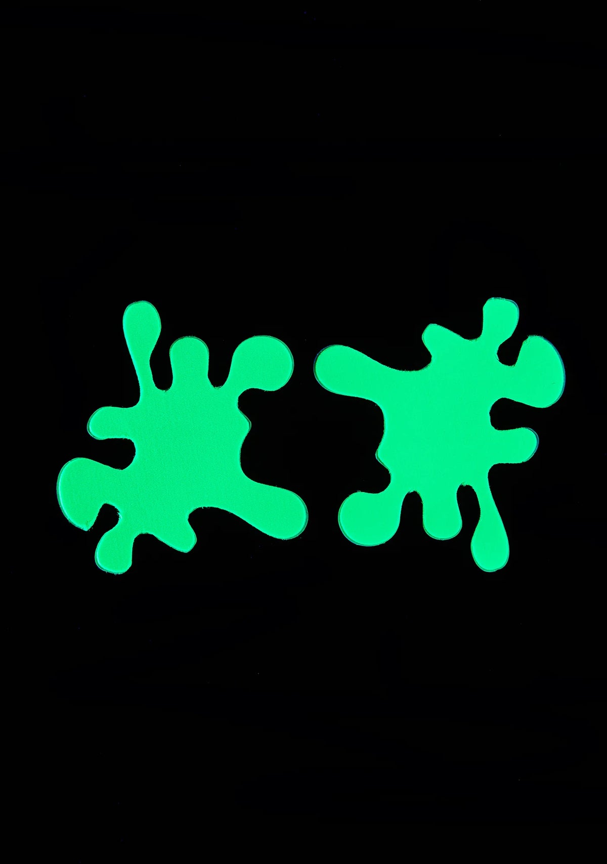 Green Splat UV Reactive Pasties