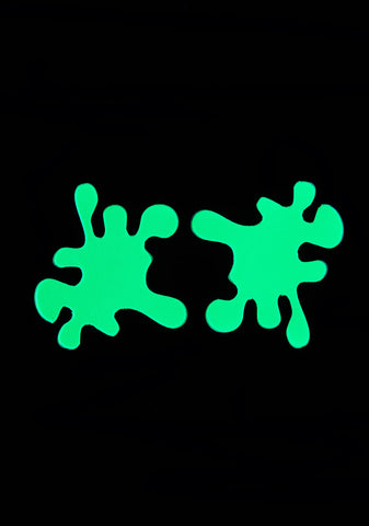Green Splat UV Reactive Pasties