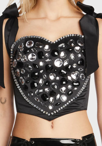 Dark Dazzle Me Corset Top