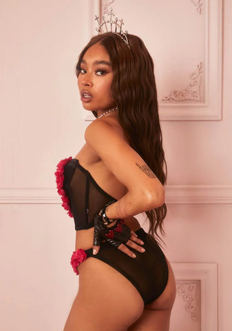 Magenta You're My Reason Bustier Set