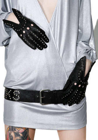 Studded Key Hole Gloves