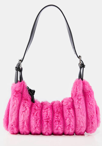 Cire Pink Fluff Shoulder Bag