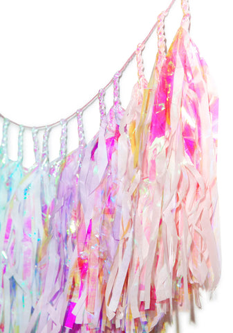 Mermaid Rainbow Tassel Banner