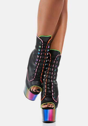 Adore-1021RC-02 Platform Ankle Boots