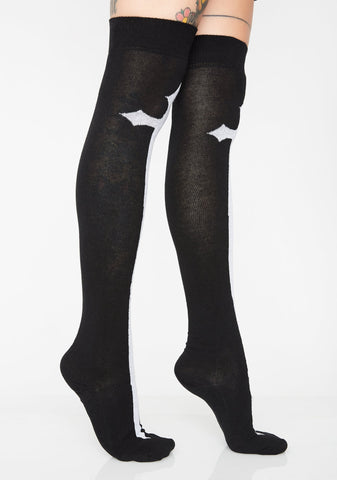 Sinister Confessions Cross Socks