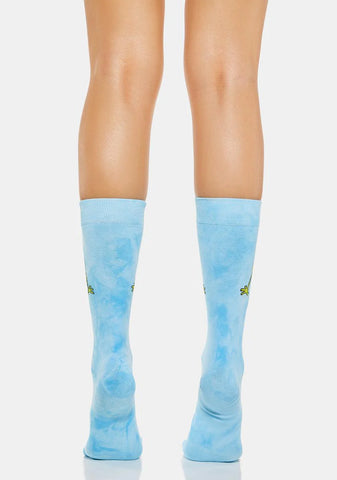 Wavy Bob Tie Dyed Socks