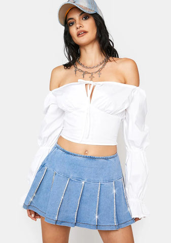 Sunset Bash Rhinestone Mini Skirt