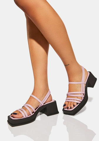Mauve Hennie Platform Sandals