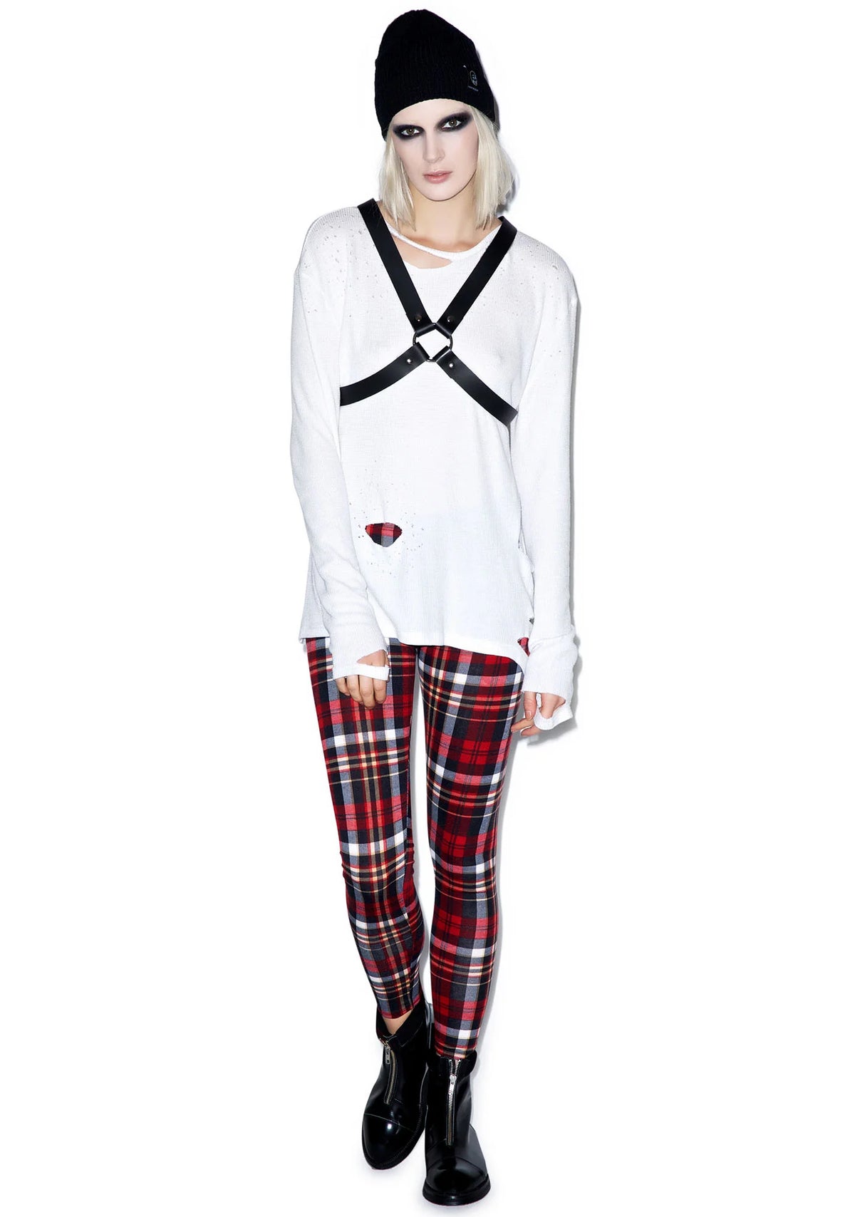 Crossed Out Harness - Black