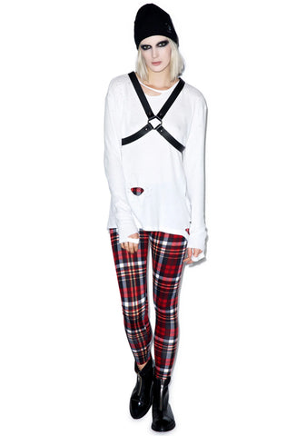 Crossed Out Harness - Black