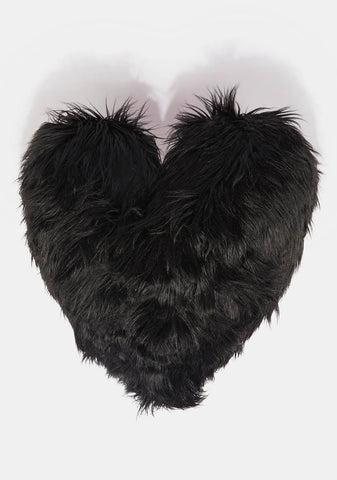 Midnight Shagadelic Heart Pillow