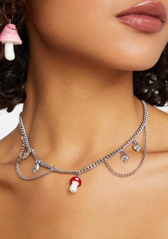 Mushroom Princess Chain Necklace