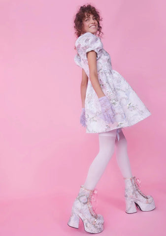 If The Shoe Fits Brocade Dress