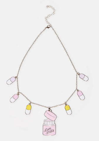 Little Pills Everywhere Necklace