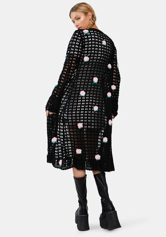 La Vie En Rose Knit Cardigan