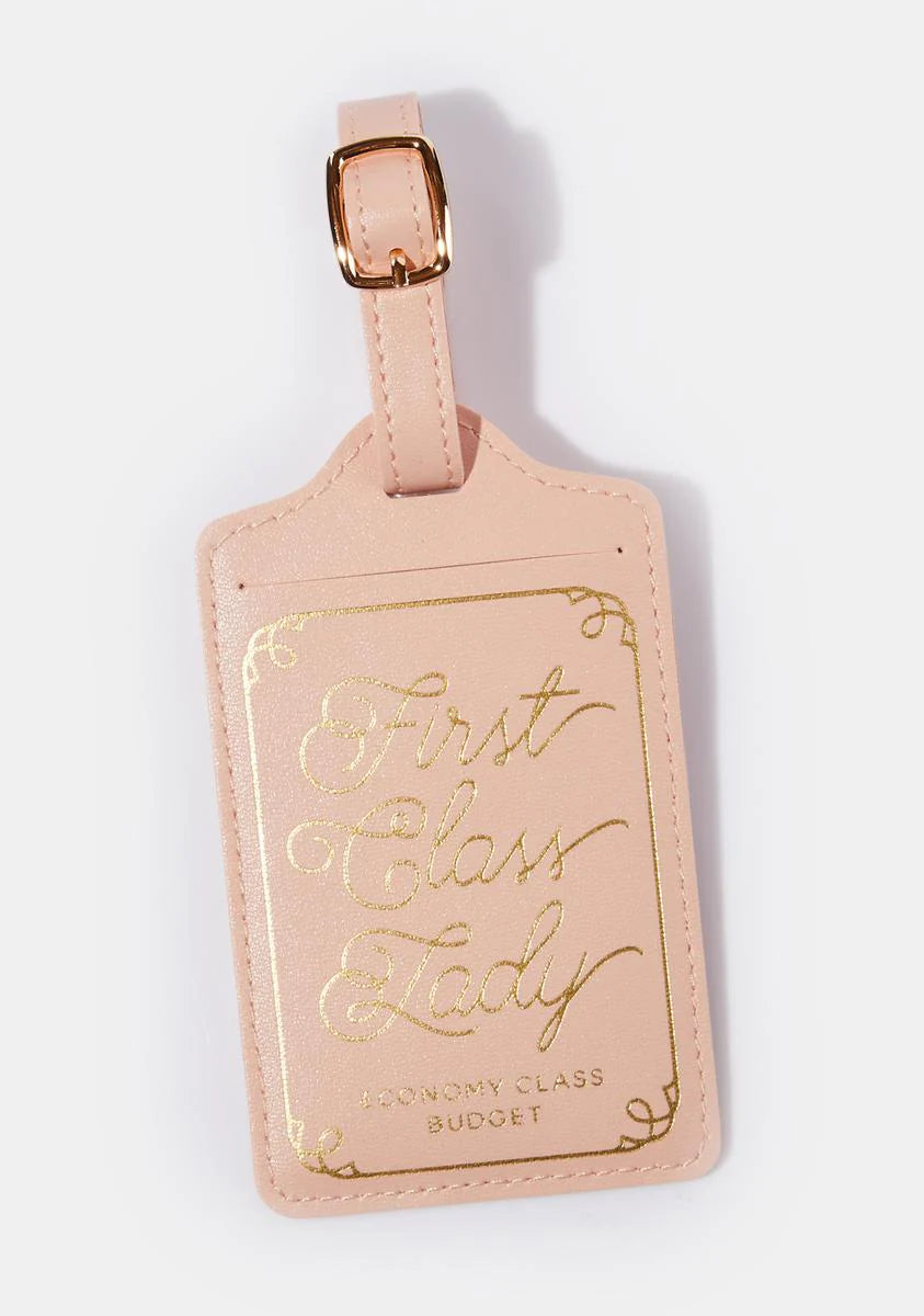 First Class Lady Luggage Tag