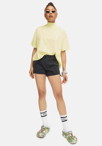 Kylee High Rise Relaxed Denim Shorts