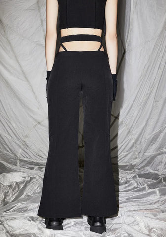 Reverb Cutout Windbreaker Flare Pants